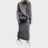 Ivy | Coordinated Set with High Neck and Skirt