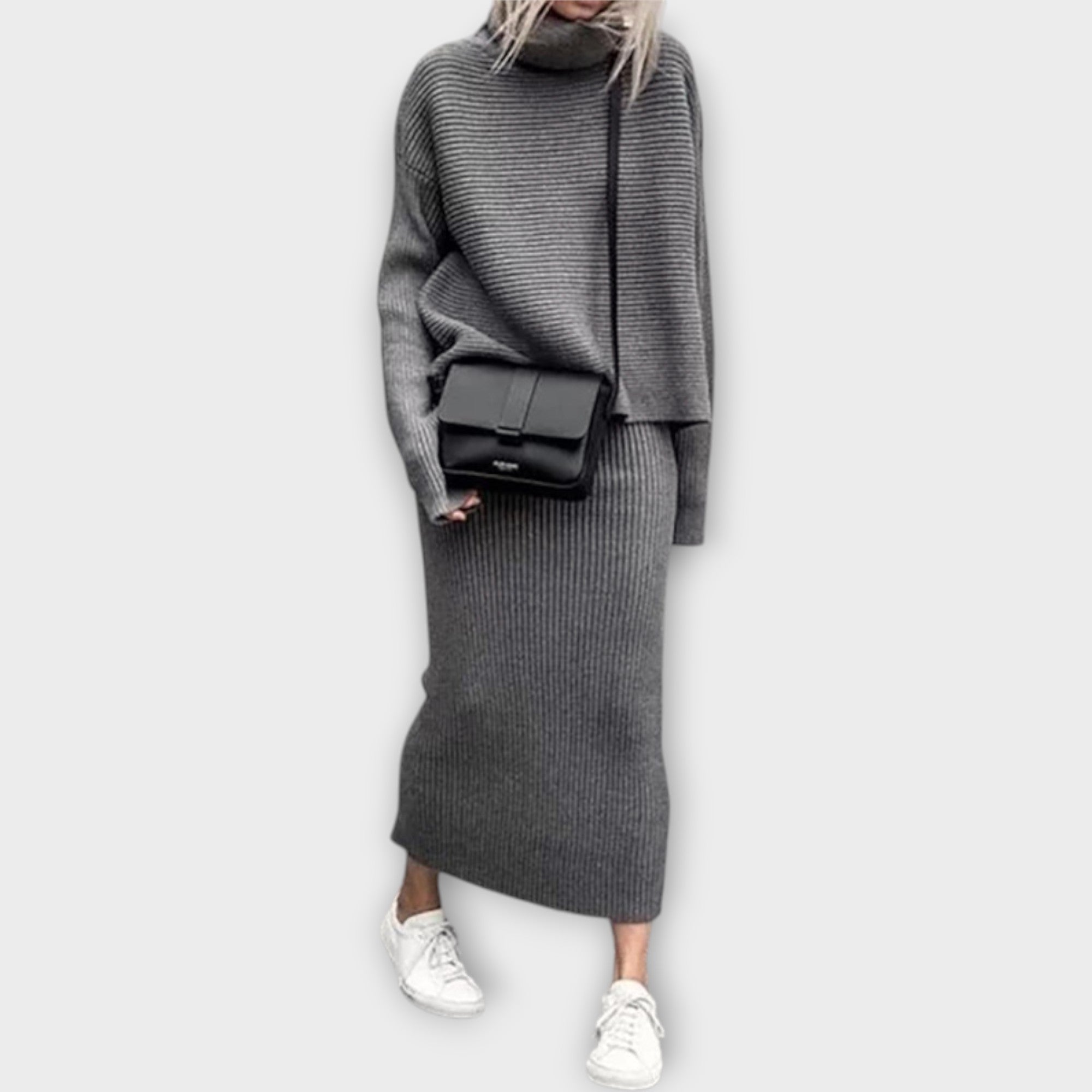 Ivy | Coordinated Set with High Neck and Skirt