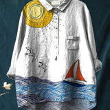 Mere | Women's Beach Wave Printed Shirt