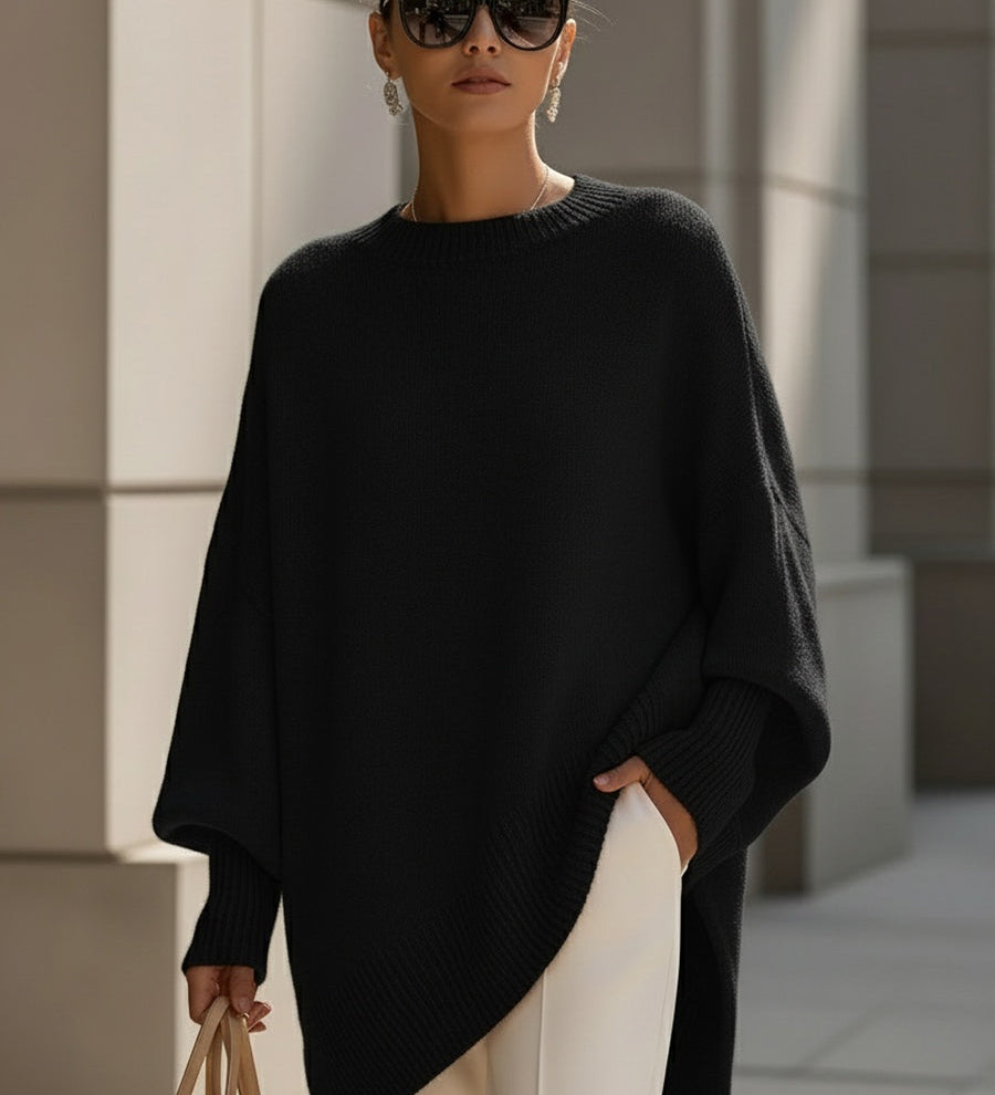 Ludovica | Oversized Jumper with Wide Neck