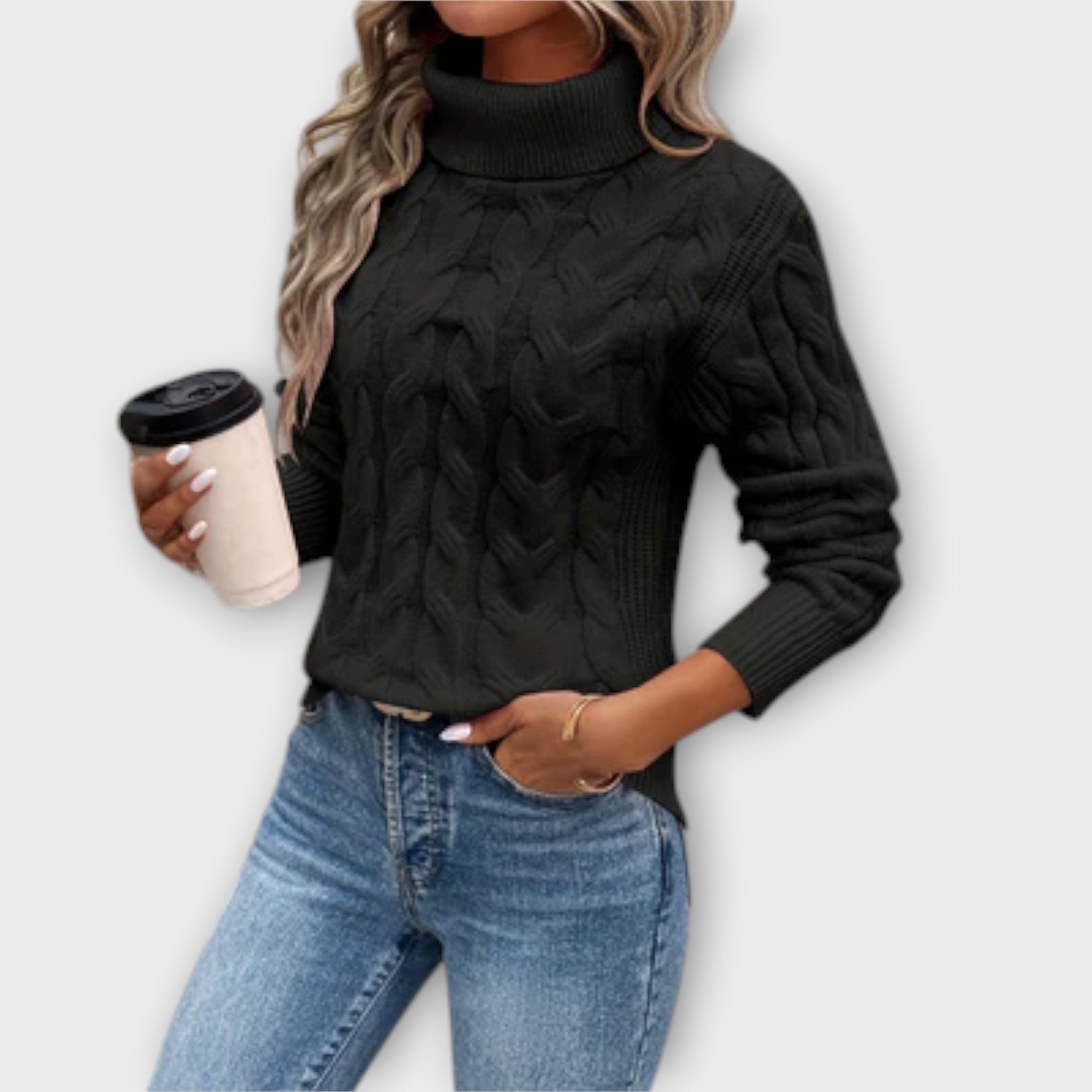 Amelia | Elegant Mesh Knit Jumper