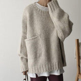 Oversized women's knit sweater - Soft and comfortable
