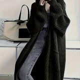 Women's Oversized Open Cardigan – Long and Comfortable Knitwear