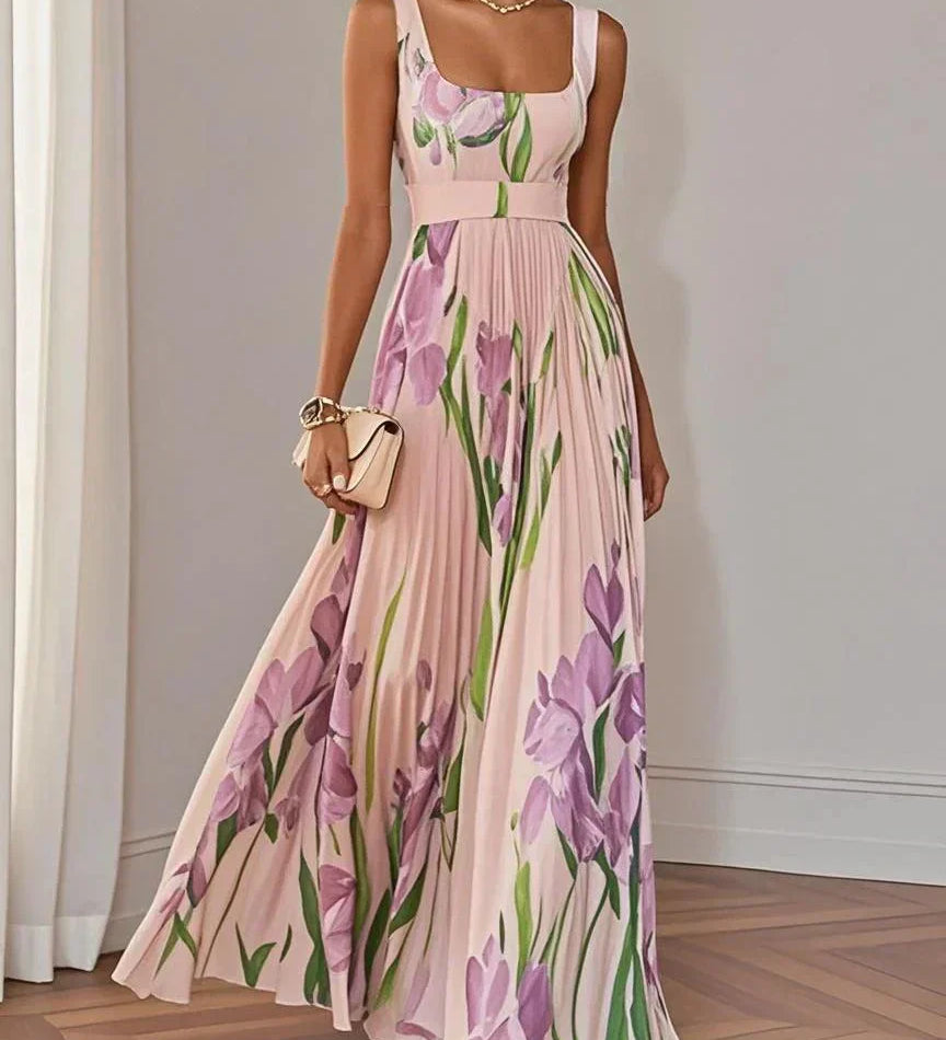 Yara | Pleated Maxi Dress