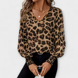 Jadranka | Stylised Leopard Print Blouse