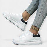Alisa | White Leather Trainers
