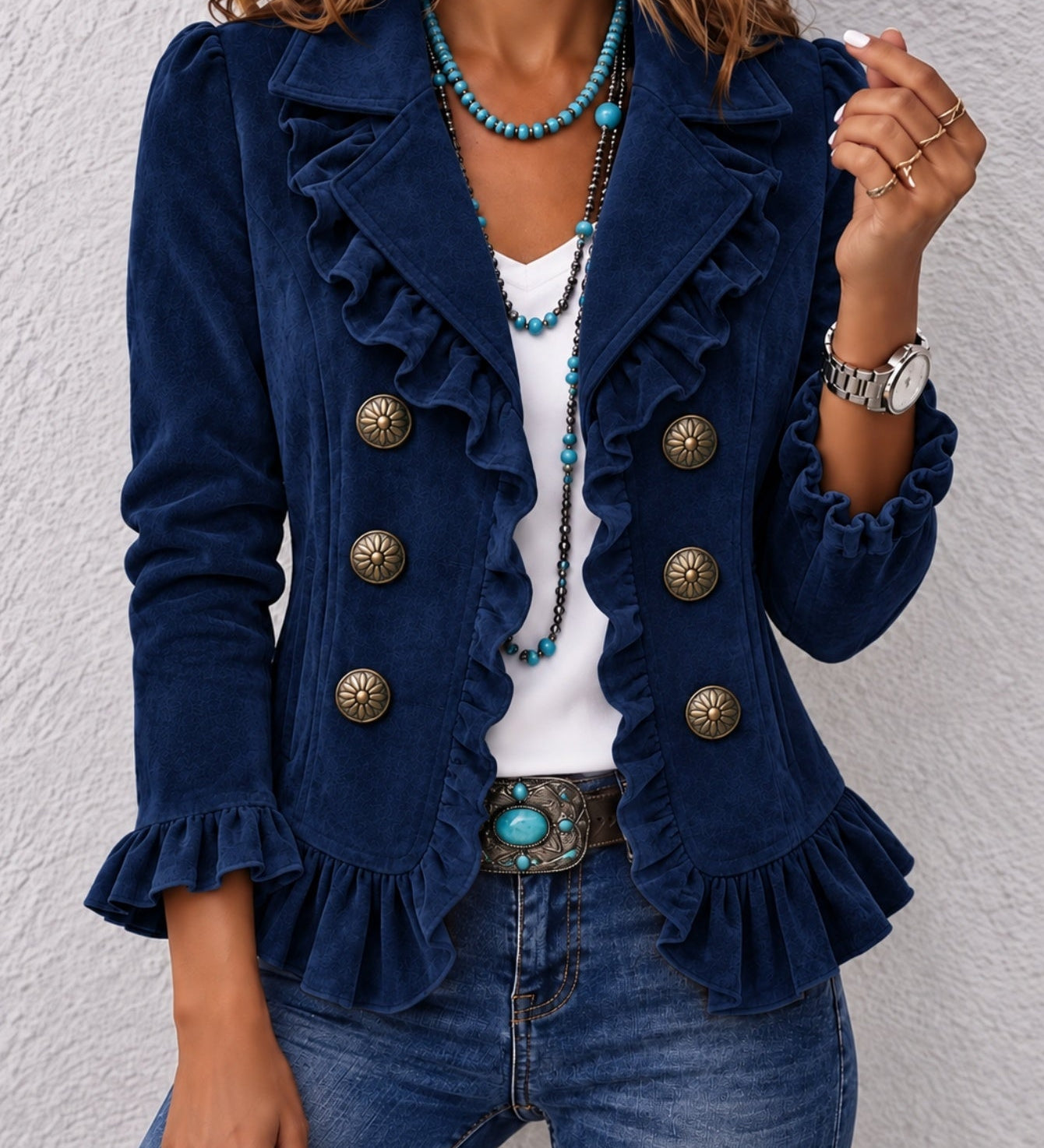 Women's Long Sleeve Button Cardigan - Soft and Colourful