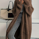 Women's Oversized Open Cardigan – Long and Comfortable Knitwear