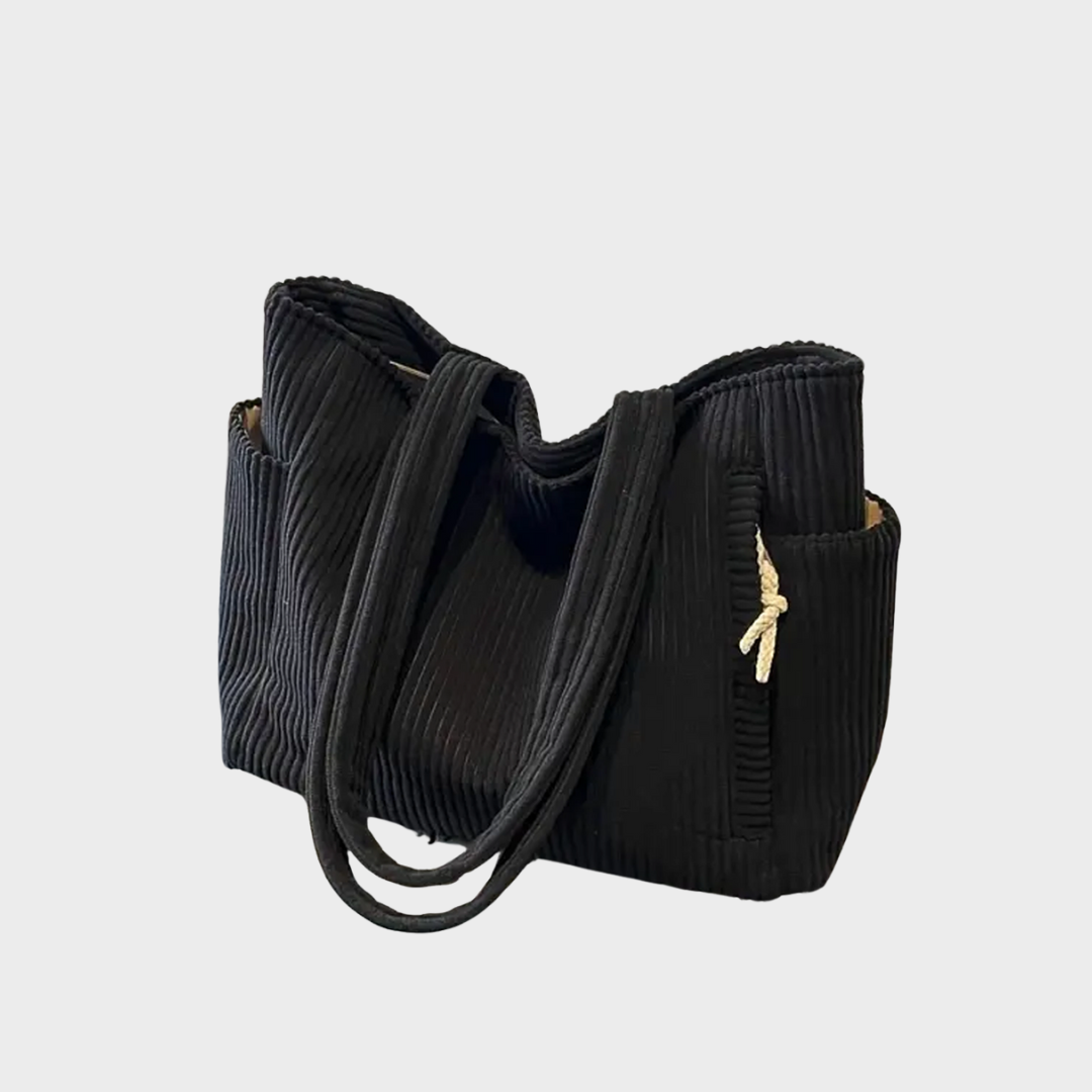 Amalija | Ribbed handbag with detailing