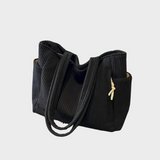 Amalija | Ribbed handbag with detailing
