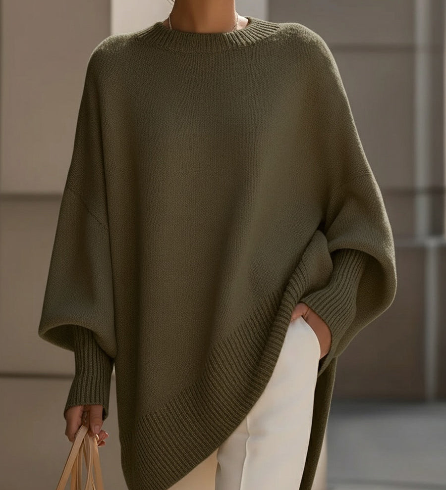 Ludovica | Oversized Jumper with Wide Neck