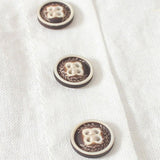 Sand | Button and Short Sleeved Blouse