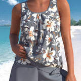 Helena | Elegant Floral Tankini Set for Women