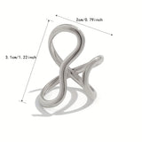 Chic Ring with Asymmetric Wave