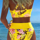 Jolina | Floral Contrast Bikini