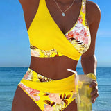 Jolina | Floral Contrast Bikini