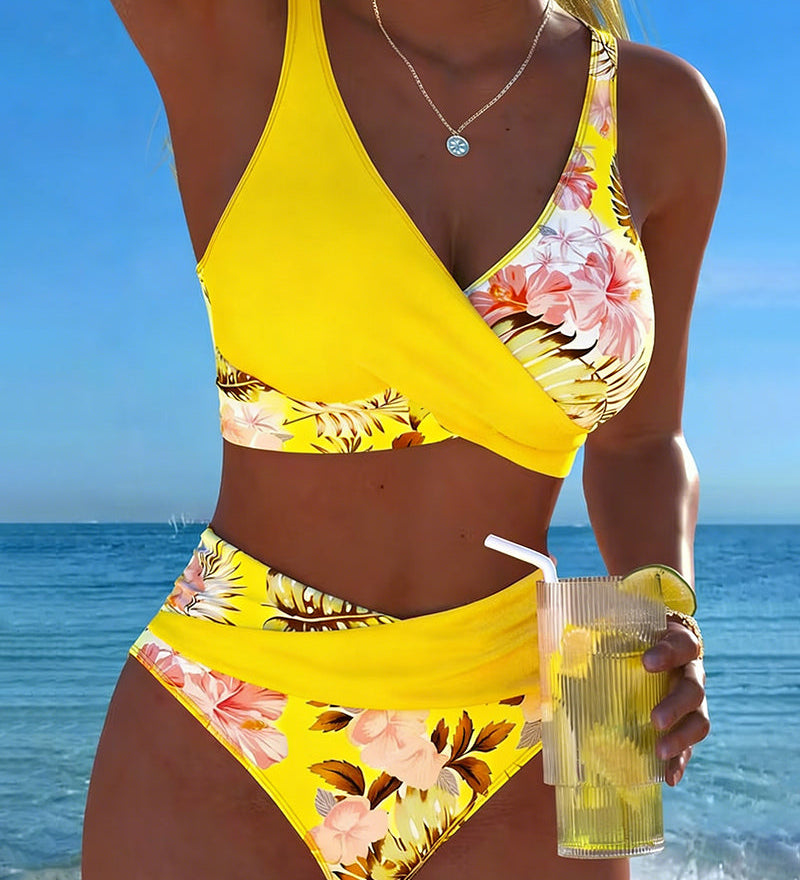 Jolina | Floral Contrast Bikini
