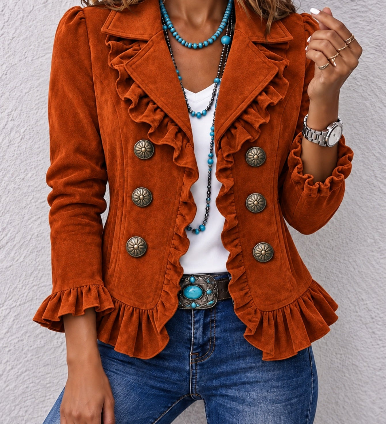 Women's Long Sleeve Button Cardigan - Soft and Colourful