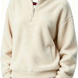 Women's double-fleece zip-up sweatshirt - Warm and practical