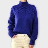 Eeva | Women's Sweater with Knitted Details