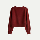 Women’s Premium Wool Cardigan with V-Neck - Short and Comfortable Knit