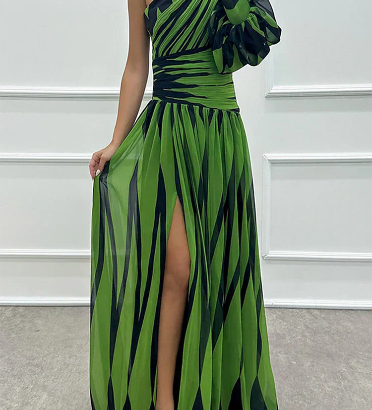 Fenna | Elegant Long Dresses with One Shoulder