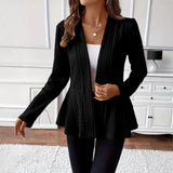 Women's Solid Colour One-Button Knit Cardigan – A Comfortable and Elegant Style for Everyday Wear