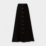 Alicia | Sheer Midi Skirt with Torn Detail