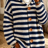 Striped knit women's sweater – Casual and modern