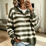 Women's colour-block sailor sweater - Soft and structured