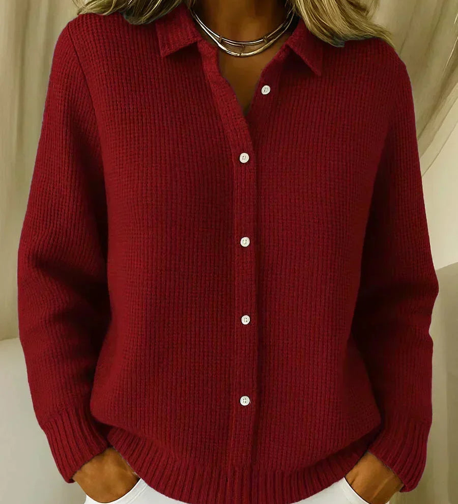 Rachele | Textured Cardigan with Buttons