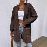 Long women's sweater with pockets - Loose and casual