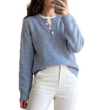 Women's two-piece zip-neck sweater - Modern and cosy