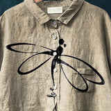 Anaïs | Women's Graceful Butterfly Print Everyday Shirt