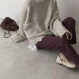 Oversized women's knit sweater - Soft and comfortable