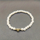 Chic Bracelet with Heart Initial (A–Z)