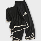 Nala | Short-Sleeved Knitted Set with a Loose Fit