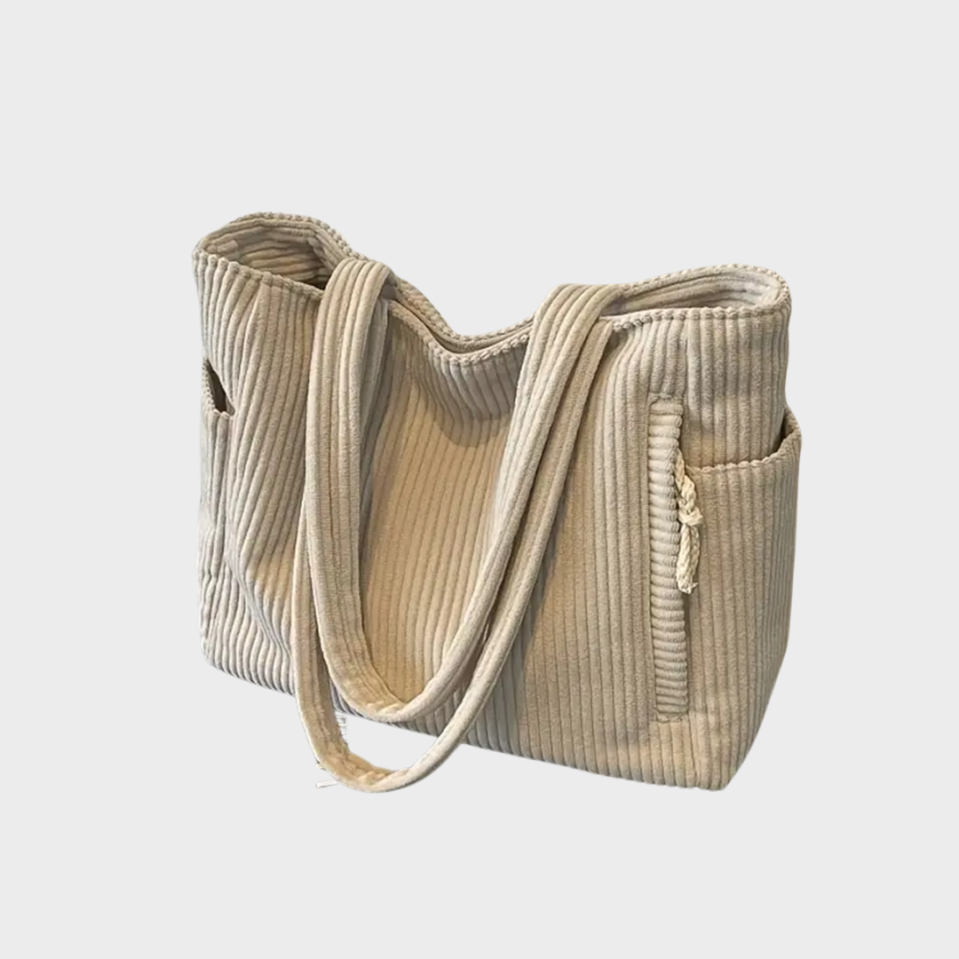 Amalija | Ribbed handbag with detailing