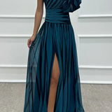 Fenna | Elegant Long Dresses with One Shoulder