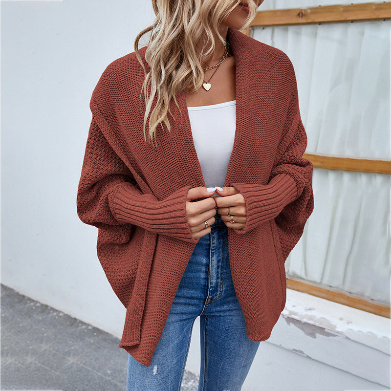 Loose knit vest for women