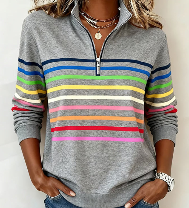 Uschi | Elegant Jumper with Quarter Zip