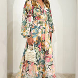 Celine | Women's Dress with Floral Pattern