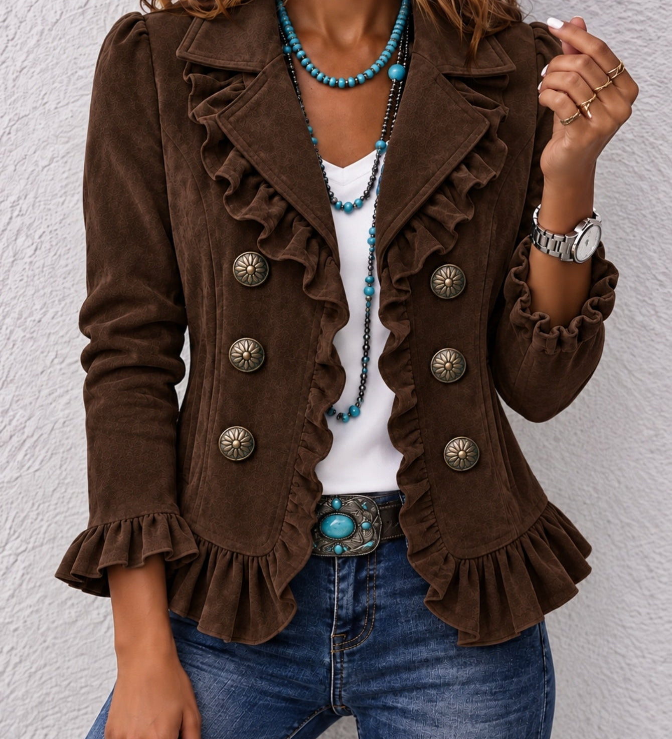 Women's Long Sleeve Button Cardigan - Soft and Colourful