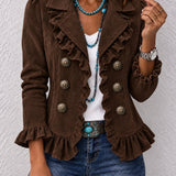 Women's Long Sleeve Button Cardigan - Soft and Colourful