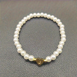 Chic Bracelet with Heart Initial (A–Z)