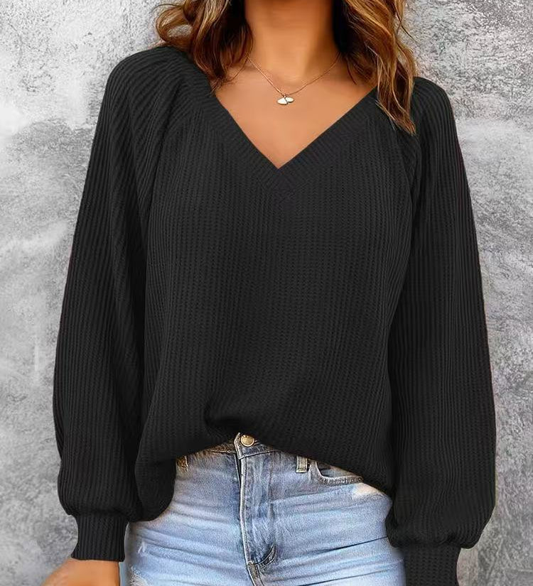 Women's loose-knit sweater - Casual and comfortable