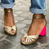 Milvia | Classic ankle strap sandals with open toes