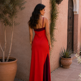 Long Halter Dress with Split