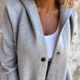 Casual Women's Hooded Button Cardigan - Comfort and Style