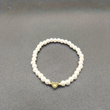 Chic Bracelet with Heart Initial (A–Z)